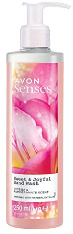 Avon Senses Sweat & Joyful mit Freesie und Granatapfel Duft flüssige Handseife 250 Ml