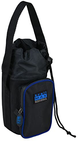 TrailMax Borsa da Sella per Cavalli, Serie 500; Porta Bevande Isolate e Imbottite; portabottiglie d'Acqua; Supporto per Acqua Western & Endurance; Bottiglia d'Acqua Non Inclusa; tubazioni Blu