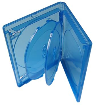 Generisch Viva Elite Blu-Ray 4-Disc Hüllen 15 mm - 10 Stück - blau