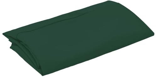 vidaXL Cantilever Umbrella Canopy – 300cm Round Sunshade, Green Replacement Fabric, UV and Fade Resistant, Polyester Umbrella Cover for Outdoor, Patio, Garden