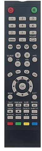 Telecomando Replace Fit for ZEPHIR LCD TV ZVD50UHD ZVD55UHD ZHS50UHD