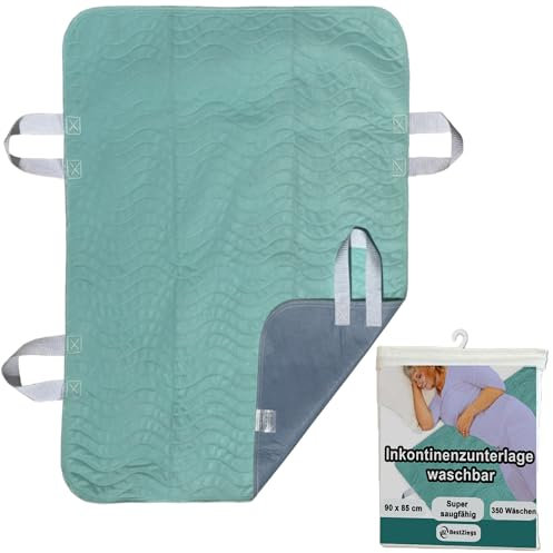 Bestzing - Inkontinenzunterlage waschbar - Inkontinenz bettunterlage - Bettunterlage wasserdicht - wasserdichte matratzenauflage - Matratzenschutz wasserdicht 90x85