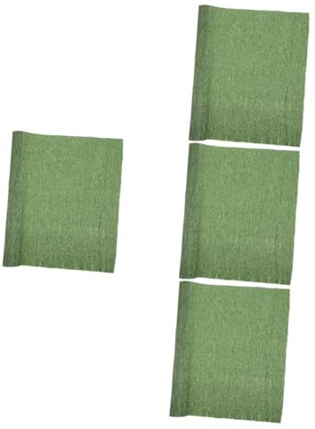 Lurrose 4 Rollen grünes Knisterpapier Origami-Kit Gewebe Blumenpapier für Blumensträuße Packpapier Urlaub Krepppapier Krepp-Papier Hochzeit Dekorationen Spule Geschenkpapier Papierblumen
