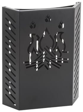 LIMAC Design SUPERKA Barrière de Sécurité Enfant et Animaux, protection anti-brûlures contre Verre Poêle ou Cheminée, Poêle Grille de Protection, Fabriqué en Italie. (mod. 5 cm. 31x10x50 H)