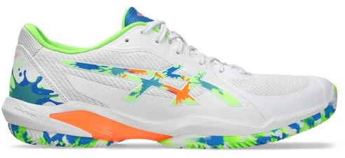 Asics Herren Solution Swift FF 2 Padel L.E. Sneaker, Weiß, Grün, Gecko, 42 EU