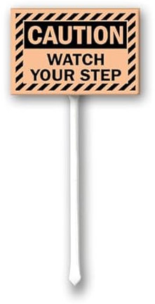 Geroclonup Letrero de metal con estaca para valla, puerta delantera, césped, jardines y negocios al aire libre, 20 x 30 cm