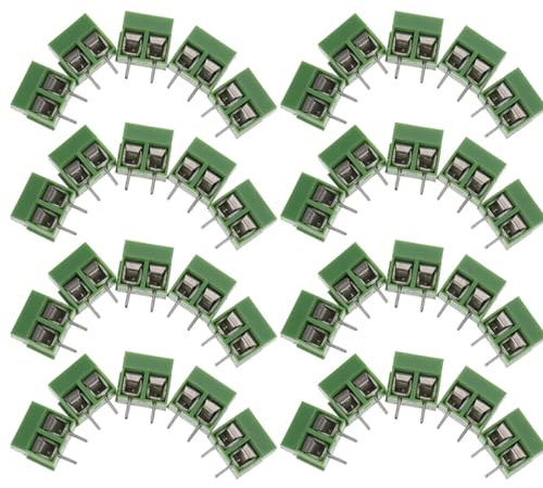JUMPLAWN 80stücke Polige Schraubklemmen Für Pcb Pitch Stabile Verbindung Installieren Für Elektronik Projekte Und Kommunikationstechnik
