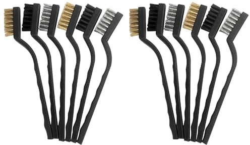 MUCKLILY Kupferdrahtbürste 17Cm – Reinigung Bürste Für Rostentfernung Engen Bereichen Antistatisch Handliche Drahtbürste Für Maschinen Und Ausrüstung