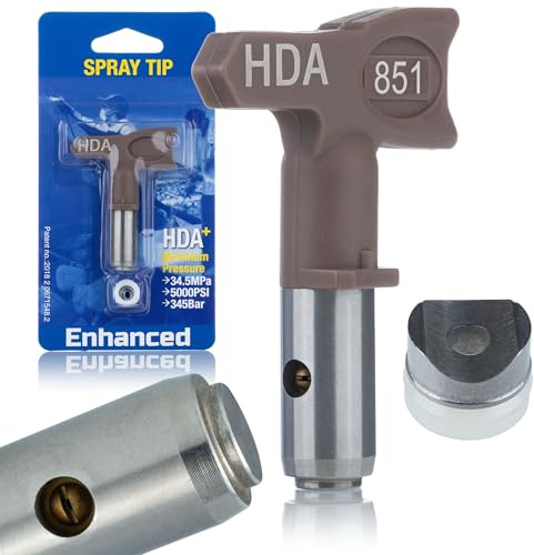 Rosfix HDA+ 851 Sprühdüse – 40 cm Sprühbreite, für Spachtelmasse & Bitumen | Hochdruck, Korrosionsbeständig | Kompatibel mit Graco, Wagner, Titan | Lackierzubehör