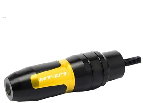 ZWBHNB Motorrad-Auspuff-Sturzpads Für MT-07 MT07 MT 07 2014–2018, Sturzschutz Rahmen Schieber Protektoren(Gold)