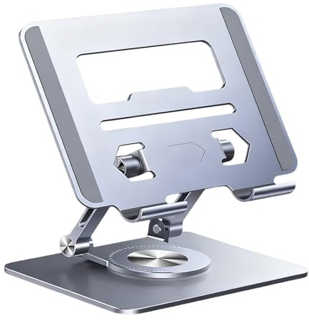 Dreuhuing Alzata Per Laptop,Leghe Di Alluminio 360 Girevole - Supporto Da Scrivania Per Laptop E Computer | Per Casa Ufficio Scuola Viaggio Notebook Live Streaming Video Conferenza