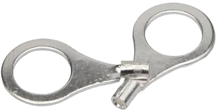 OT OT6-4/5/6/8/10/12/14/16 6mm2 Elektrischer Draht Kupfer Rundring-Zungenverbinder Kabelschuh Flachsteckverbinder Nicht isoliert Crimpanschluss(OT6-12 (Copper),5Pieces)