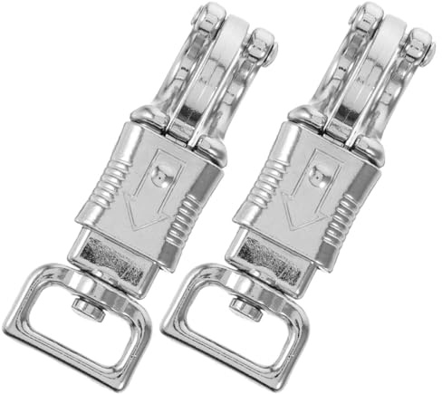 Toyvian 2 Stück Reithaken aus Zinklegierung Feder Schnellverschluss Karabiner für Zügel Pferdegeschirr Kompakt Leicht Vielseitig für Reitsport und Training