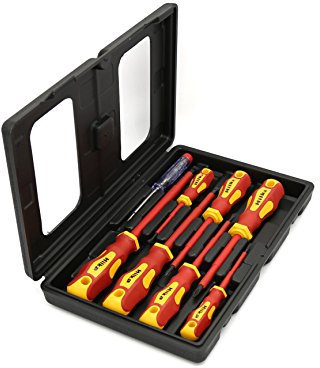 Hilka 34489008 Electricians Screwdriver Set (8-Piece),Black