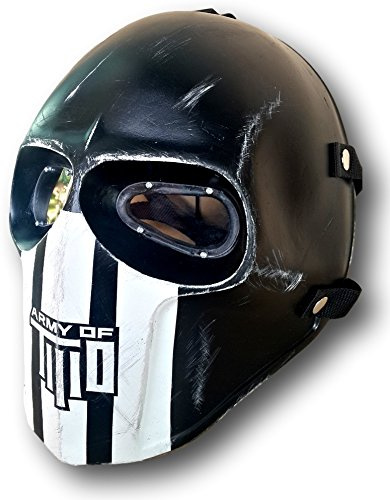 INVADER KING Army of Two Mask Paintball Airsoft Helm BB Gun Halloween Dark Army