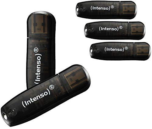 5er Pack Intenso Rainbow Line 16 GB USB-Stick USB 2.0 schwarz