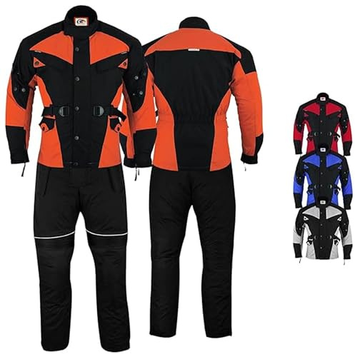 German Wear 2-teiler Motorradkombi Cordura Textilien Motorradjacke + Motorradhose