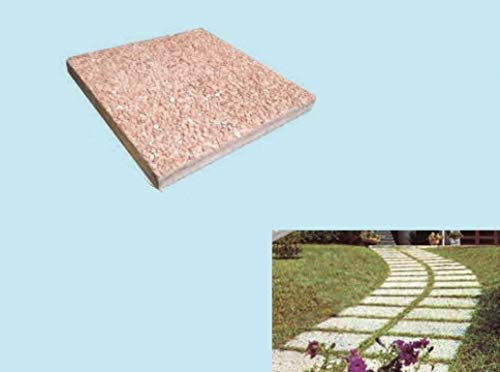 Base Cemento Ghiaia per Ombrelloni Laterali Ombrellone Arredo Giardino in graniglia di Cemento Utilizzabile Anche per Creare pavimentazione Esterna da Giardino Peso 14 kg Circa Colore Rosso Verona