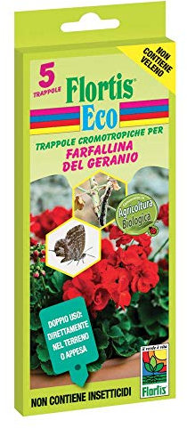 Trampa cromotrópica para mariposa, geranio FLORTIS