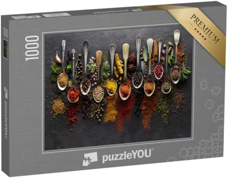puzzleYOU: Puzzle 1000 Teile „Kräuter und Gewürze“ – aus der Puzzle-Kollektion Küche, Gewürze, Essen und Trinken