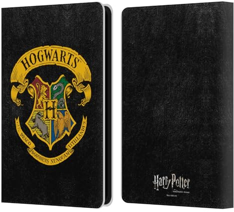 Head Case Designs Offizielle Harry Potter Hogwarts Kamm Sorcerer's Stone I Leder-Wallet-Hülle Kompatibel mit Kindle Paperwhite 5 (2021)