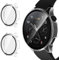 ivoler 2 Piezas Duro PC Funda para Xiaomi Watch S1 Pro, Protección Completa Anti-arañazos Protector de Pantalla de Cristal Vidrio Templado Carcasa Transparente Delgada Case