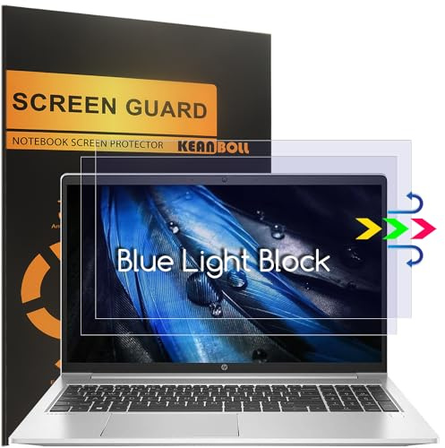 2 Pack Anti Blue Light Screen Protector for HP Laptop 15 .6 HP 15/HP Pavilion/HP ENVY X360/HP EliteBook/HP ProBook/HP Chromebook/HP ZBook/HP Victus/HP OMEN 15.6-Inch Laptop.Blue Light Blocking