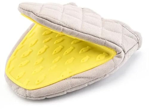 Qbkohphifm Left and Right Hands Universal Heat Insulation Hand Clip Silicone Anti-Scalding Oven Glove Potholder Kitchen Gloves B