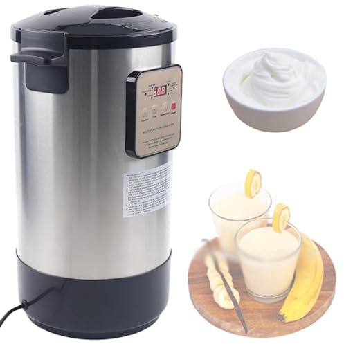 Quixnova Machine de Fermentation 18 L – Machine à Yaourt avec contrôle du Temps et de la température, Pot intérieur en Acier Inoxydable, pour Yaourt, Fromage, vin de Fruits Faits Maison