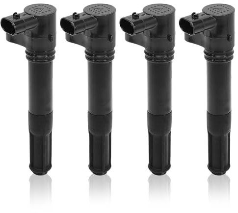 Anlseiod 4x Bobina Accensione per Fiat 500 500c 500l Bravo Tipo Idea Panda Doblo Ducato Grande Punto Lancia Musa Ypsilon Iveco Daily Bobine accensione 46777288 55246099 504142675