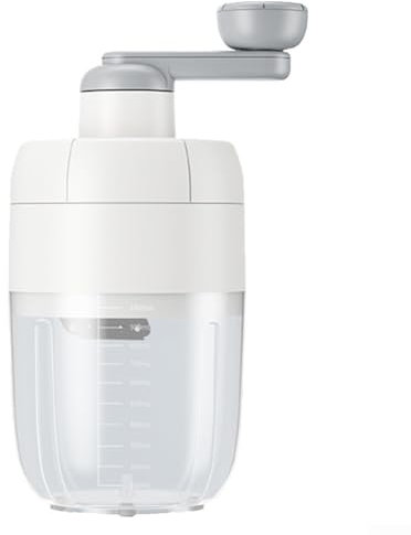 PETSTIBLE Ice Crusher Slush Maschine, Home Manuelle Ice Crusher Slush Maschine mit Edelstahlklinge Slushie Maschine (weiß)