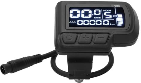 QANYEGN Fahrrad-Display-Messgerät, Fahrrad-Tachometer mit beleuchtetem Anschluss, Fahrrad-Display-Messgerät-Anschluss für 22,2 mm Lenker