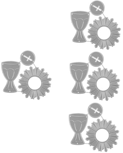 NUOBESTY 4stücke Diy Metall Cutting Für Scrapbooking Und Kartenherstellung Präzise Stanzformen Kohlenstoffstahl Für Kreative Projekte Vielseitig Einsetzbar Verschiedenen Materialien