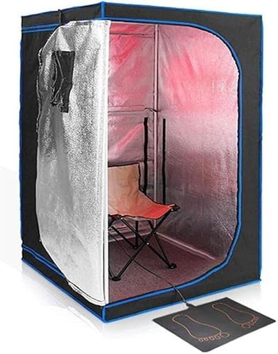 Far Infrared Sauna Steam Portable Witchair Heater Sauna Box Home Folding Sauna Cabin Personal Spa For Facial Spa, Body Therapy, Family, Indoor Portable Use Portable