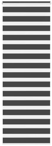 vidaXL Doppelrollo Schwarz 85x200 cm Stoffbreite 80,9 cm Polyester