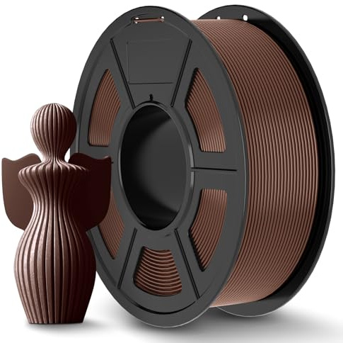 JAYO PLA+ Filament 1.75mm Braun 1.1KG, PLA Plus 3D Druck Filament | Erhöhte Zähigkeit, Verstopft Nicht, Neatly Wound, Maßgenauigkeit ±0.02mm, für die meisten FDM 3D Drucker,1000g – 100g extra