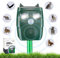 Répulsif Chat Exterieur, Répulsif Chat Ultrason Solaire, Ultrason Anti Chats, Charge de Solaire USB, Répulsif Animaux pour Chats, Pigeon, Lapin, Oiseaux, Renard, etc 3 Modes