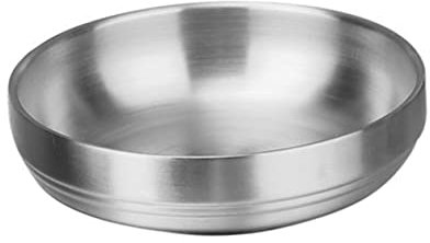 KICHOUSE Ciotola Condimenti in Acciaio Inossidabile Vassoio Per Antipasti e Dessert Design Semplice e Adatta e Ristoranti Facile Da