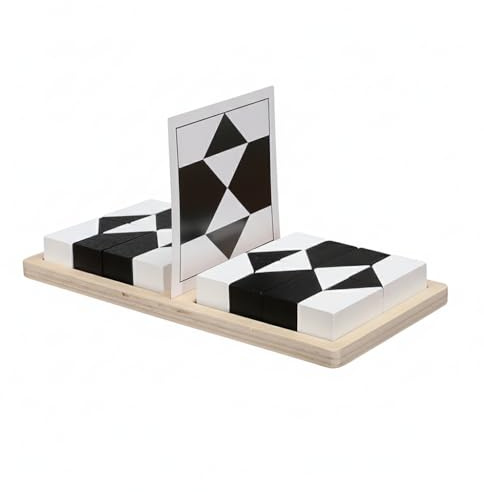 EUROtops Tangram-Duell „Black & White“, Knobelspaß zu zweit mit 80 Aufgaben