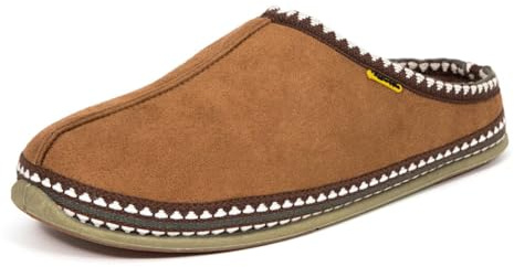 Deer Stags Men's Wherever Microsuede Slipper, Chestnut, 12