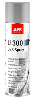 App U300 UBS Spray Protector de Bajos del Coche | Pintura antigravilla Coche en Spray | Protección de Bajos antigravilla, anticorrosión y antiruido | Spray antigravilla Gris | 500 ml | Gris