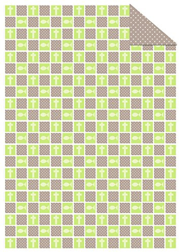 Ursus 13134603 - Fotokarton, Hope, DIN A4, 300 g/qm, 10 Blatt, beidseitig bedruckt, Vorder- und Rückseite in verschiedenen Motiven, aus Frischzellulose, Motiv 3, ideal für kreatives Basteln