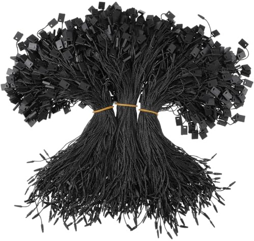 Healifty 950 Unidades Cuerda De Nylon Negra Con Cierre a PresióN Para Colgar Etiquetas De Precio 6.69 Pulgadas Ligera Y FáCil De Usar Para Ropa Equipaje Y ArtíCulos De Bricolaje