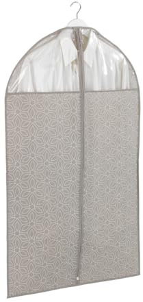 WENKO Kleidersack Balance 100 x 60 cm - Kleiderhülle, sicherer Schutz, Aufbewahrung für Anzüge und Kleider, Polypropylen, 60 x 100 cm, Taupe