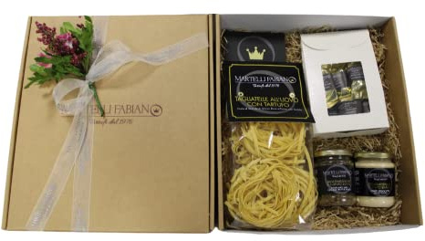 Cesti Pasquali a base di Tartufo - Idea Confezione Regalo MUSE - Cesto Pasquale Gastronomico - Pacco Pasqua con Prodotti Tipici Artigianali - Truffle Gift Idea