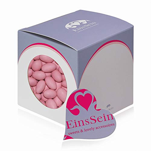 EinsSein 500g Schokoladeneier Osterei Schoko Erdbeere rosa matt | Schokoeier für Kinder & Erwachsene | Ei für Ostern | Leckere Ostersüßigkeiten für die Osterhasen-Suche