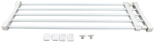 Ausla Teleskop-Garderobensystem, Verstellbares DIY Regal für Kleiderschrank, Küche, Schlafzimmer und Badezimmer, 70-120 cm Länge