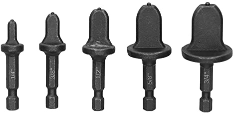 Kit Punte Svasate e Strumenti Per Condotti Dell'aria Condizionata, Espansore Tubi Rame, Set Punte Trapano - 5 Pezzi