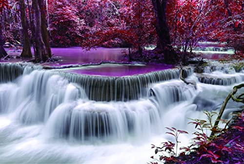 Puzzle 1000 Teile Erwachsene Wasserfall im Wald 70 x 50 cm Puzzles für Erwachsene Lernspiel Herausforderungsspielzeug 1000-teilige Puzzles für Erwachsene