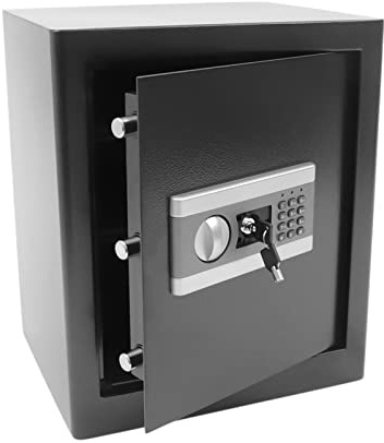 Elektronischer Safe,Tresor Möbeltresor Geldschrank Schlüssel & Digital,Notschlüssel Wasserdichte Möbeltresor Dokumententresor Geldschrank Wandtresor